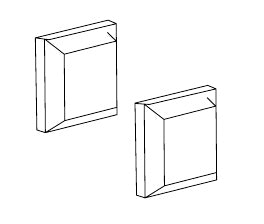 Disegno tecnico PDF ufficiale - Versace Superbe Coppia Pomoli Anta Doccia - finitura non rappresentata