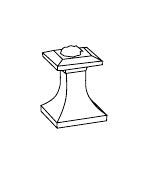 Disegno tecnico PDF ufficiale - Versace Superbe Rubinetto d'arresto (2 Pezzi) - finitura non rappresentata