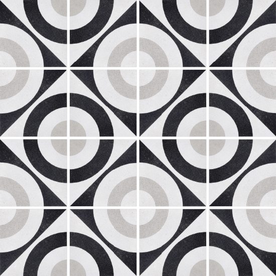 Cementine Black & White-5-20x20 - Gres Porcellanato di Fioranese - Prezzo solo €51.85! Compra ora su CEGO CERAMICHE