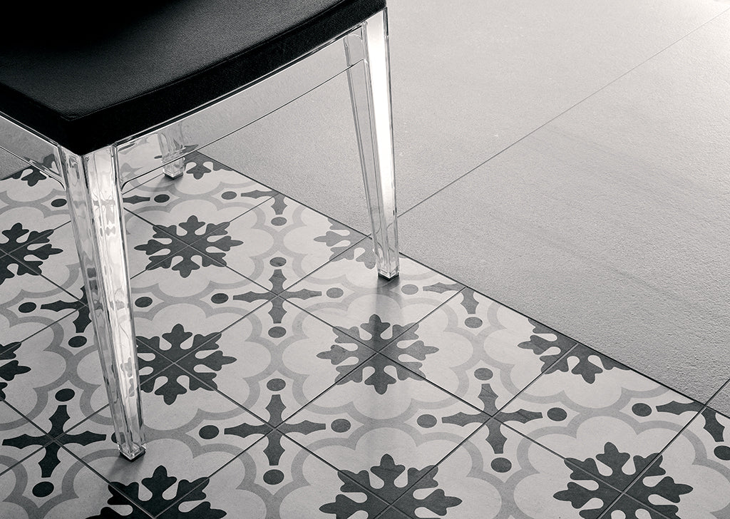 Cementine Black & White-2-20x20 - Gres Porcellanato di Fioranese - Prezzo solo €51.85! Compra ora su CEGO CERAMICHE