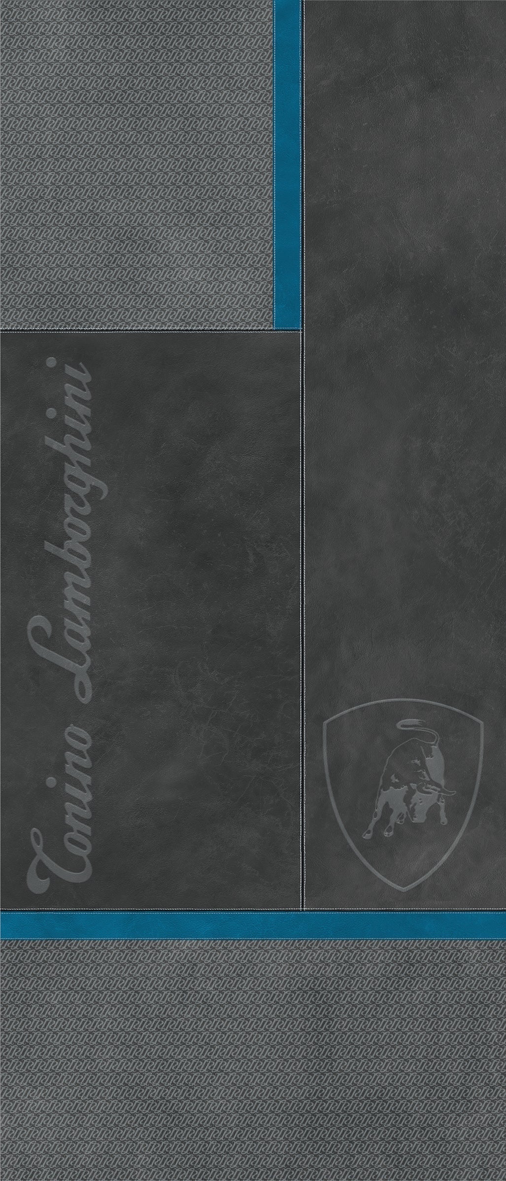 Lamborghini Korium Square Logo Anthracite&Blue 120x280 - Gres Porcellanato di Tonino Lamborghini - Prezzo solo €1799! Compra ora su CEGO CERAMICHE