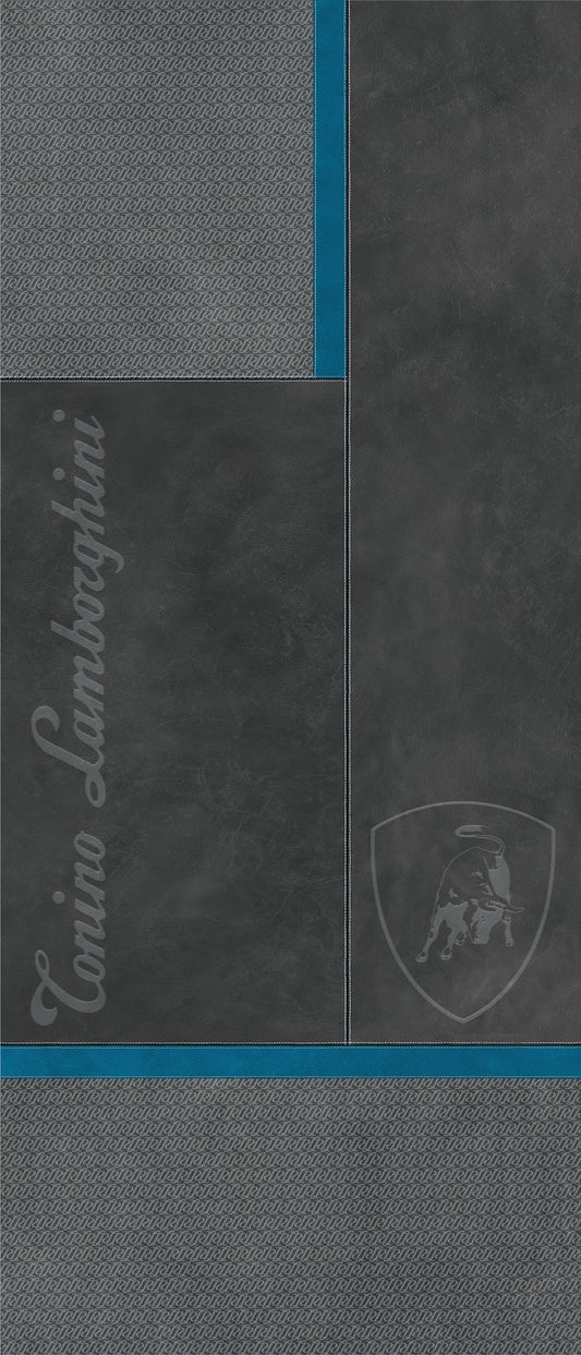 Lamborghini Korium Square Logo Anthracite&Blue 120x280 - Gres Porcellanato di Tonino Lamborghini - Prezzo solo €1799! Compra ora su CEGO CERAMICHE