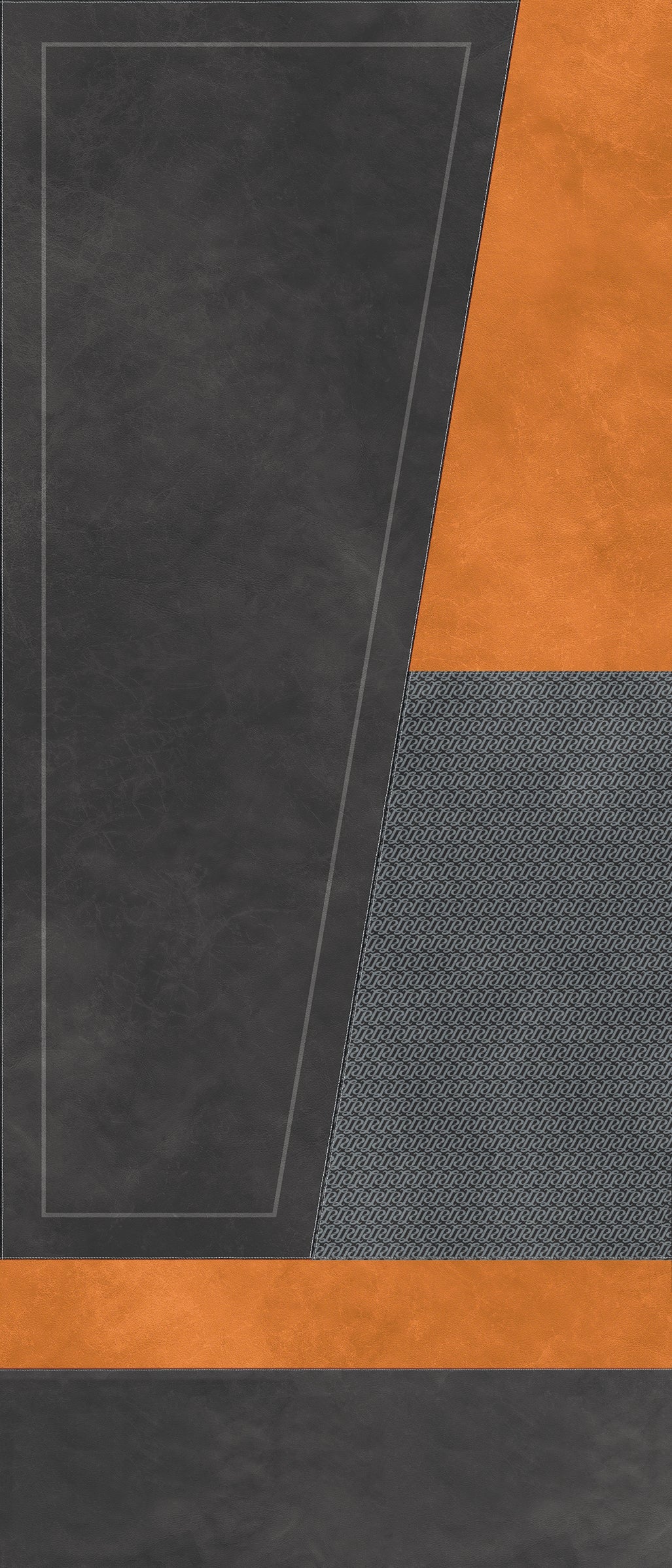 Lamborghini Korium Diagonal Logo Anthracite&Orange 120x280 - Gres Porcellanato di Tonino Lamborghini - Prezzo solo €1565! Compra ora su CEGO CERAMICHE