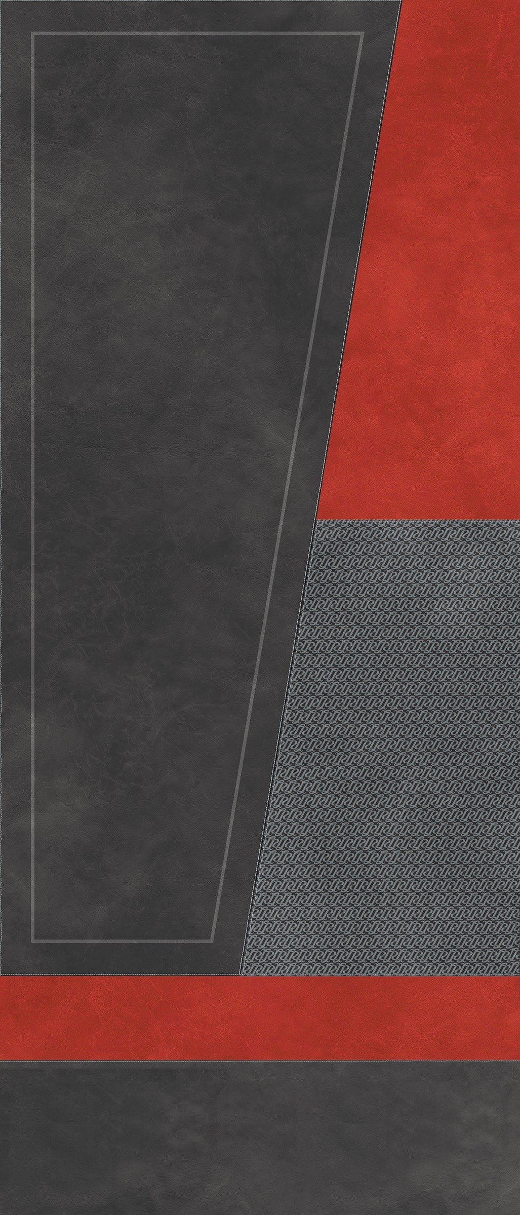 Lamborghini Korium Diagonal Logo Anthracite&Red 120x280 - Gres Porcellanato di Tonino Lamborghini - Prezzo solo €1565! Compra ora su CEGO CERAMICHE