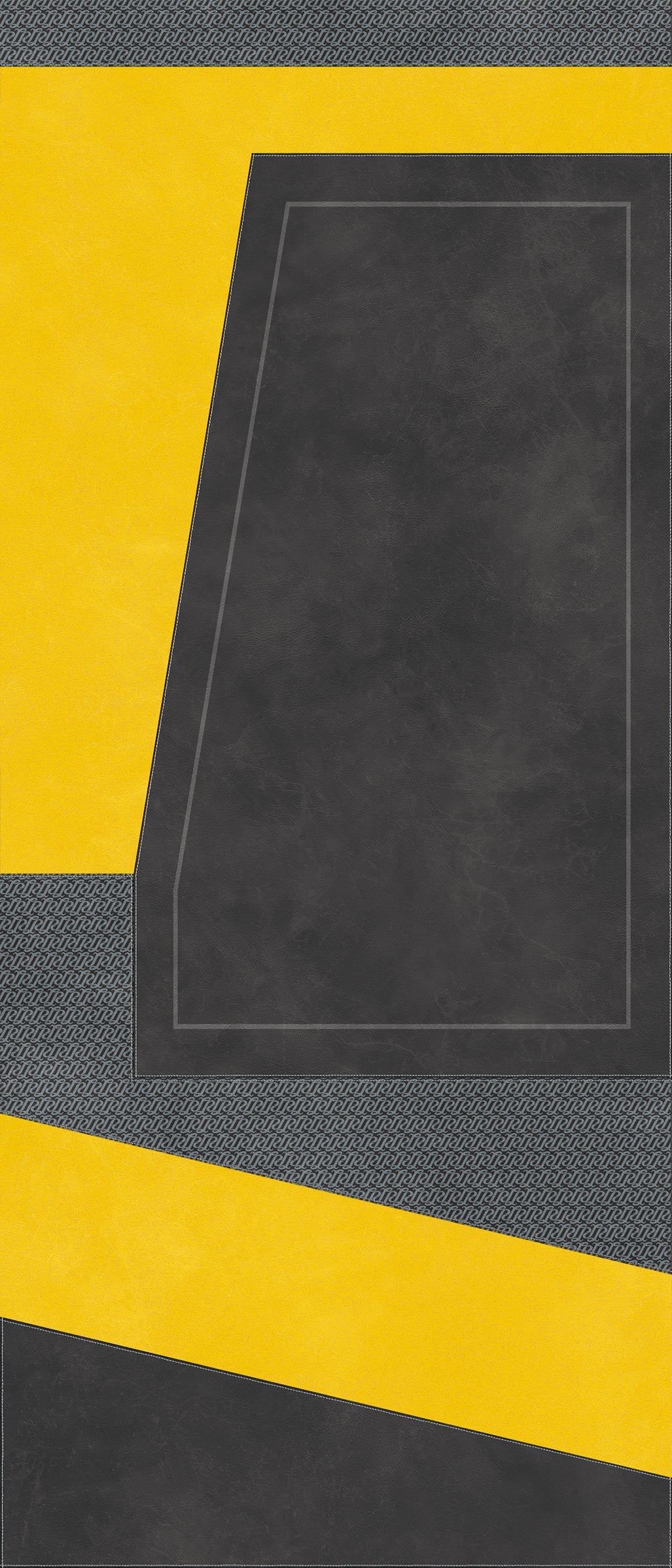 Lamborghini Korium Diagonal Logo Anthracite&Yellow 120x280 - Gres Porcellanato di Tonino Lamborghini - Prezzo solo €1565! Compra ora su CEGO CERAMICHE
