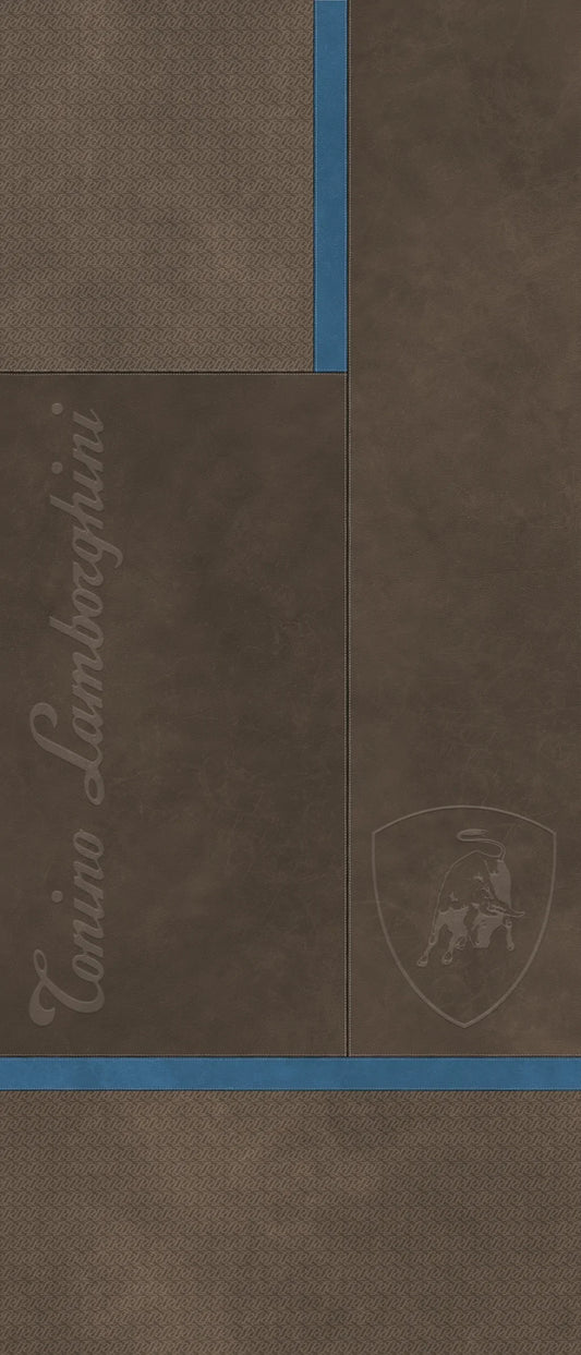 Lamborghini Korium Square Logo Brown&Blue 120x280 - Gres Porcellanato di Tonino Lamborghini - Prezzo solo €1799! Compra ora su CEGO CERAMICHE