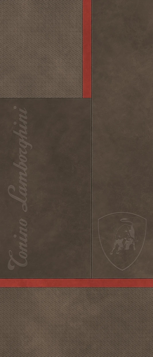 Lamborghini Korium Square Logo Brown&Red 120x280 - Gres Porcellanato di Tonino Lamborghini - Prezzo solo €1799! Compra ora su CEGO CERAMICHE