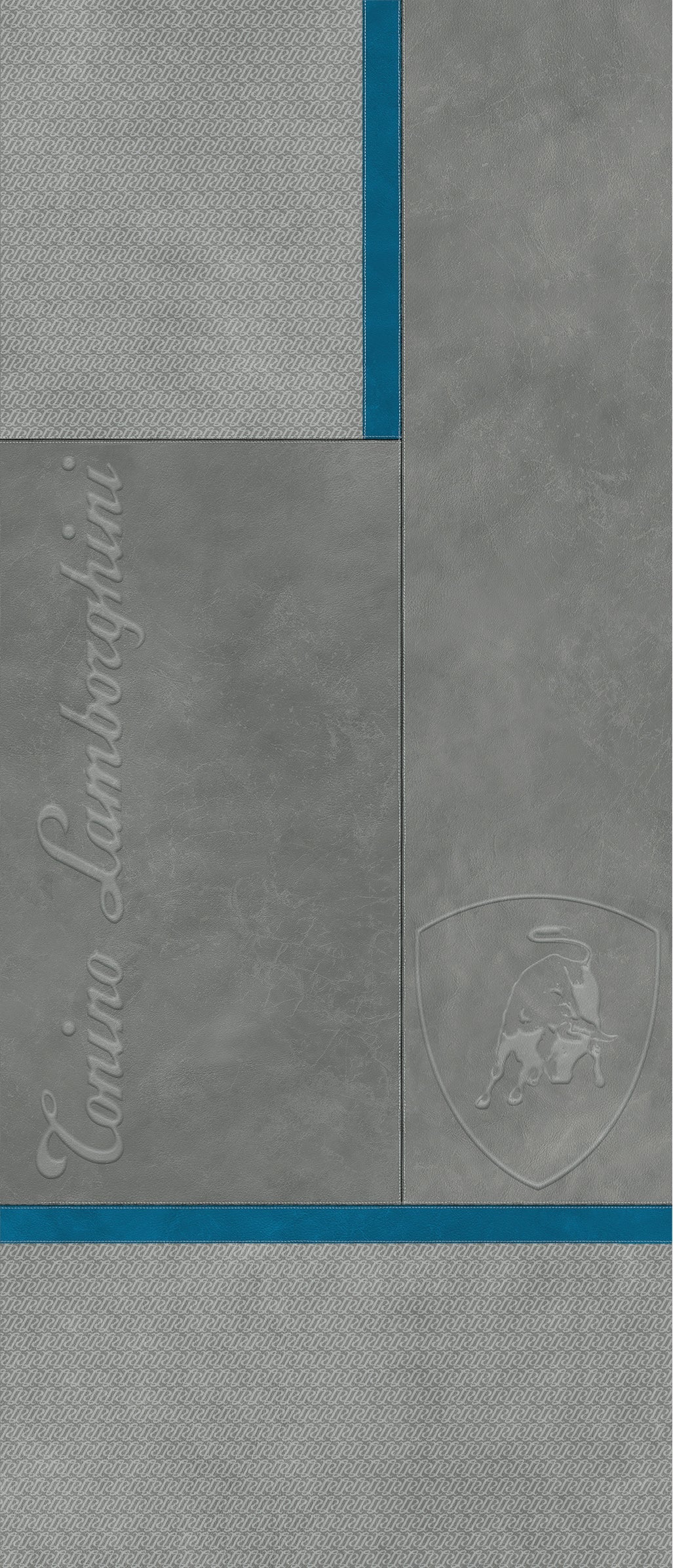 Lamborghini Korium Square Logo Grey&Blue 120x280 - Gres Porcellanato di Tonino Lamborghini - Prezzo solo €1799! Compra ora su CEGO CERAMICHE