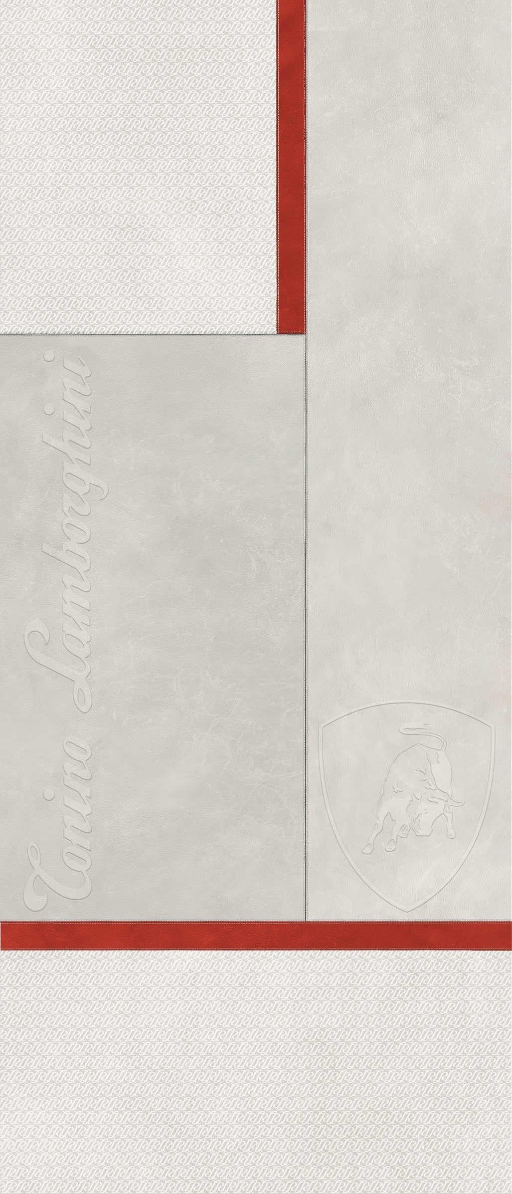 Lamborghini Korium Square Logo White&Red 120x280 - Gres Porcellanato di Tonino Lamborghini - Prezzo solo €1799! Compra ora su CEGO CERAMICHE