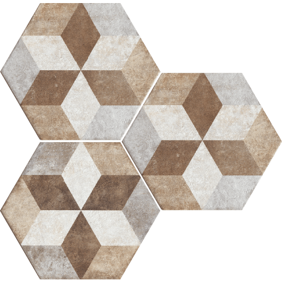 Heritage DECO EXAGONA 34,5X40 texture_4 - Gres Porcellanato di Fioranese - Prezzo solo €34.25! Compra ora su CEGO CERAMICHE