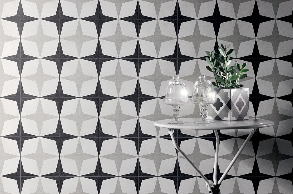 Cementine Black & White-1-20x20 - Gres Porcellanato di Fioranese - Prezzo solo €51.85! Compra ora su CEGO CERAMICHE