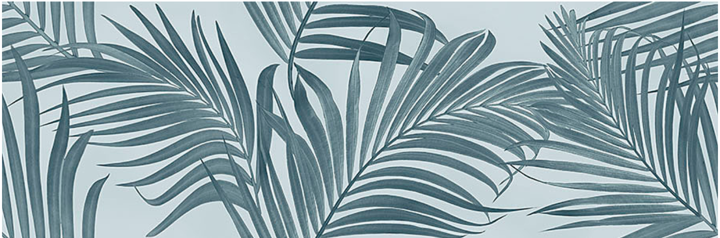 Spettacolo Decoro Foliage Azzurro 30x90 - Pasta Bianca di Cotto Petrus - Prezzo solo €54! Compra ora su CEGO CERAMICHE