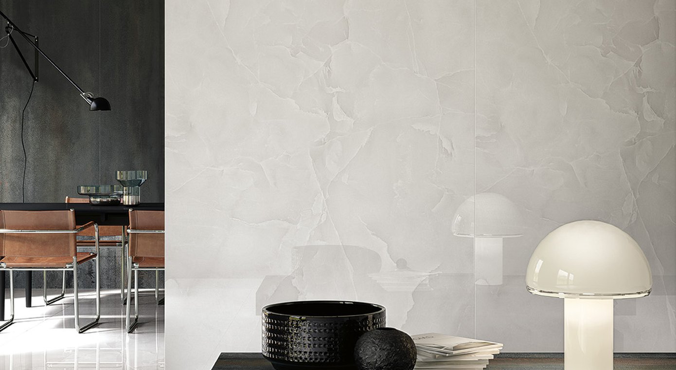 Onice Neve Brillante (lucido) 50x120 - Roma Gold - Pasta Bianca di Fap Ceramiche - Prezzo solo €72.90! Compra ora su CEGO CERAMICHE