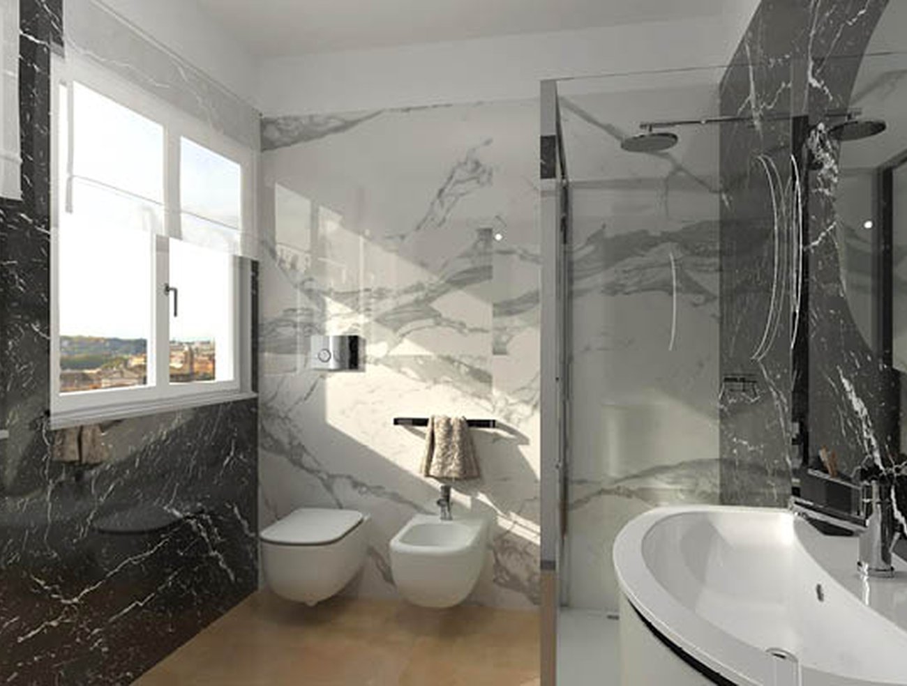Carrara Superiore Brillante (lucido) 50x120 - Roma Gold - Pasta Bianca di Fap Ceramiche - Prezzo solo €72.90! Compra ora su CEGO CERAMICHE