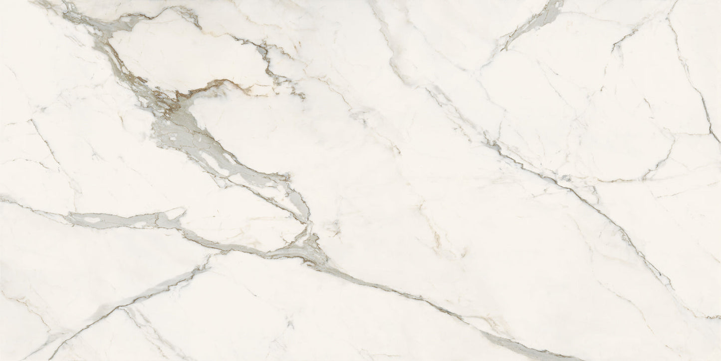 Infinito 2.0 Calacatta Light Glossy 60x120 - Gres Porcellanato di Fondovalle - Prezzo solo €99! Compra ora su CEGO CERAMICHE