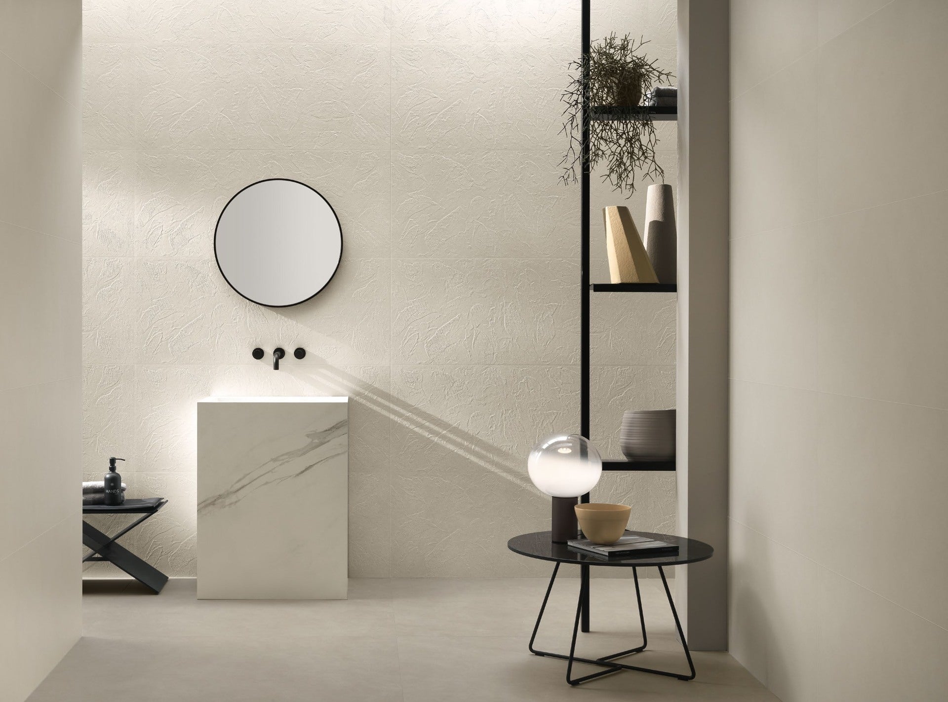 Essenza Block Atlas Concorde Habitat, lavabo freestanding in gres