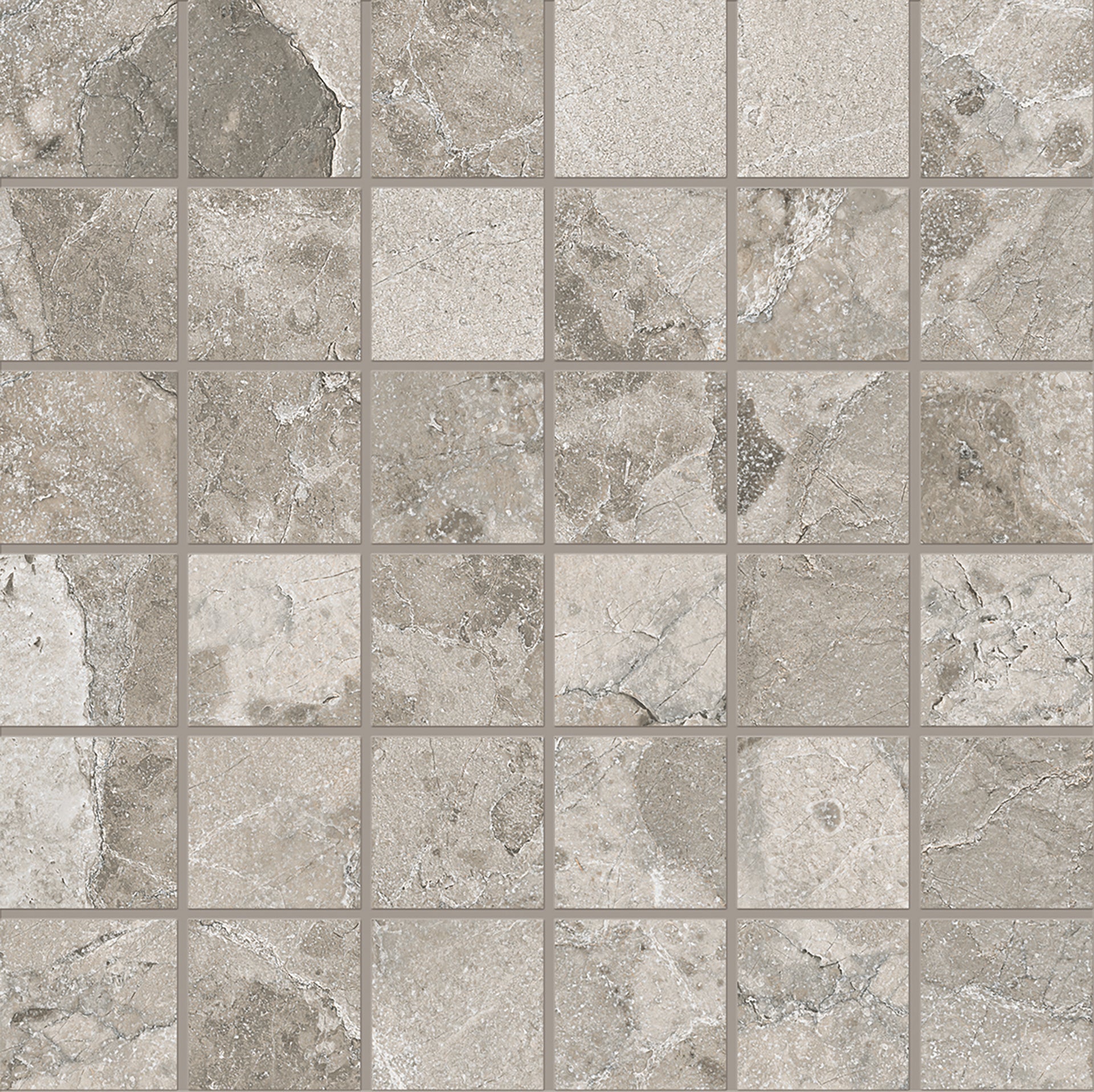 Ergon Matera Stone Dark Grey Mosaico 5x5 Silktech EN9Y | Miglior prezzo nel 2025 su Cego Ceramiche
