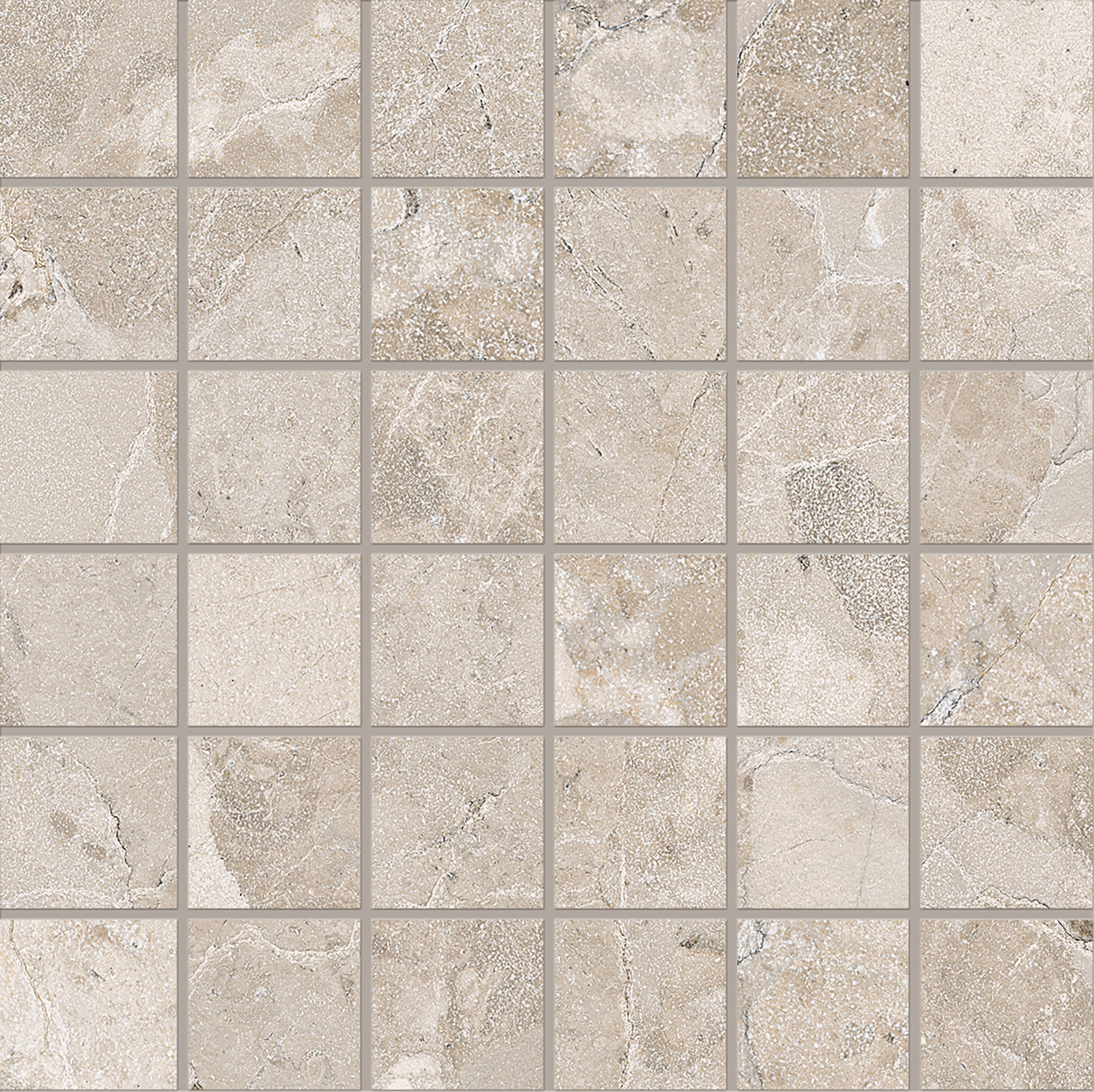 Ergon Matera Stone Greige Mosaico 5x5 Silktech EN9W | Miglior prezzo nel 2025 su Cego Ceramiche