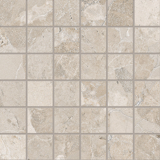 Ergon Matera Stone Greige Mosaico 5x5 Silktech EN9W | Miglior prezzo nel 2025 su Cego Ceramiche