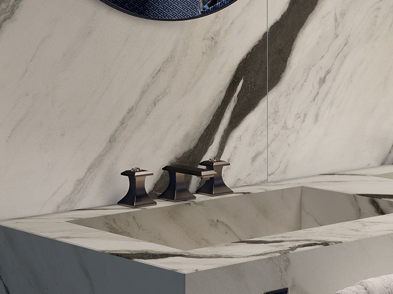 Foto ambientata ufficiale - superbe lavabo 3 fori - finitura fotografata non specificata dal produttore