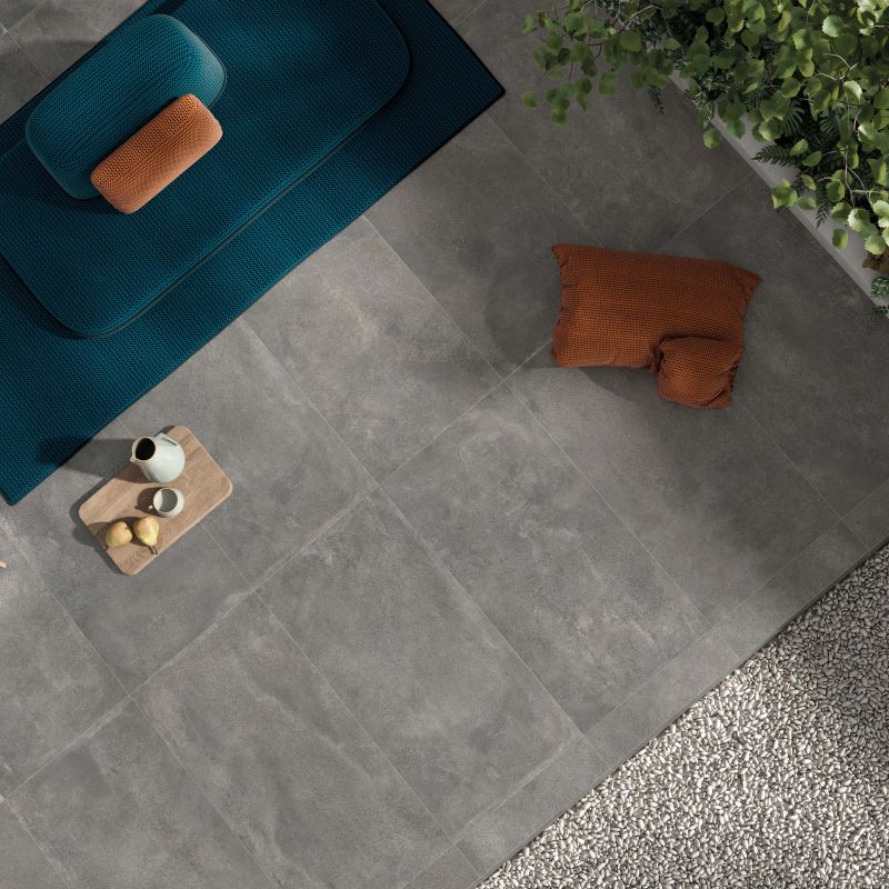 Blend Concrete Grey 120x120 Naturale - Gres Porcellanato di ABK - Prezzo solo €129.43! Compra ora su CEGO CERAMICHE