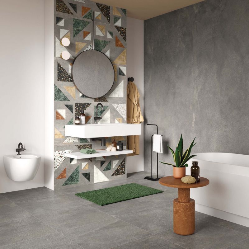 Blend Concrete Grey 120x120 Naturale - Gres Porcellanato di ABK - Prezzo solo €129.43! Compra ora su CEGO CERAMICHE