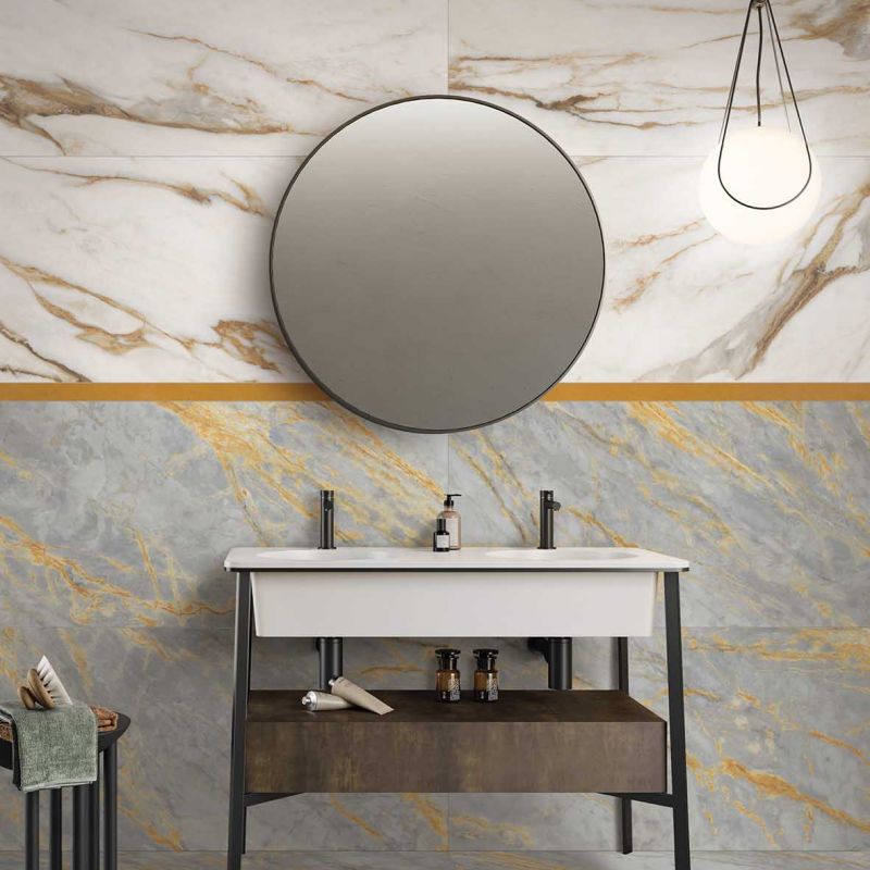 Sensi Signoria Grigio Siena 120x120 Lux - Gres Porcellanato di ABK - Prezzo solo €167.31! Compra ora su CEGO CERAMICHE