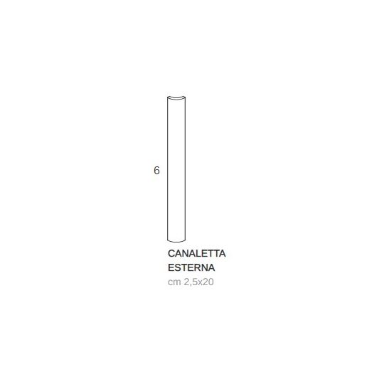 CESI Matt Paprika Canaletta Esterna 2,5x20