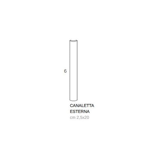 CESI Matt Paprika Canaletta Esterna 2,5x20