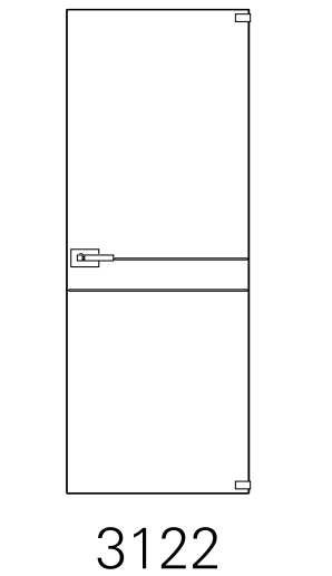 Bertolotto Alaska Incisi - Plana Argento (scorrevole esterno muro su binario)