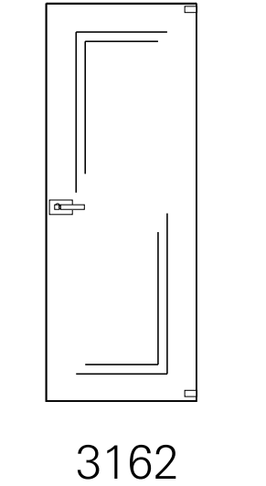 Bertolotto Alaska Incisi - Plana Argento (scorrevole esterno muro su binario)