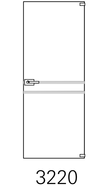 Bertolotto Alaska Sabbiati - Plana Argento (scorrevole esterno muro su binario)