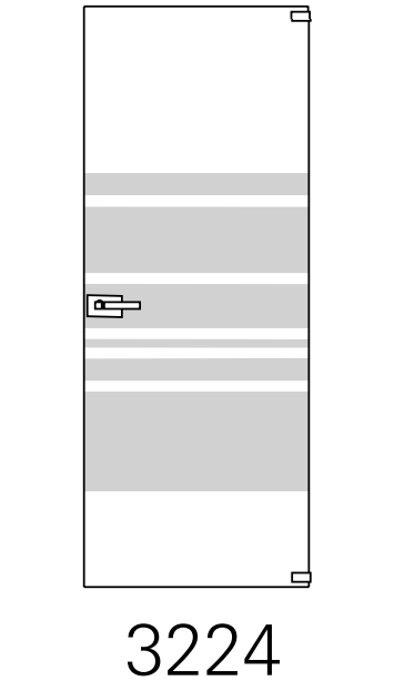 Bertolotto Alaska Sabbiati - Plana Argento (scorrevole esterno muro su binario)