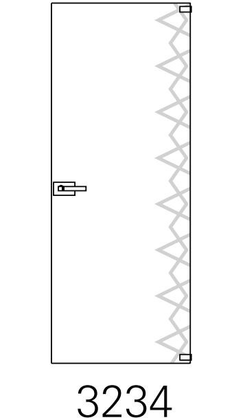 Bertolotto Alaska Sabbiati - Plana Argento (scorrevole esterno muro su binario)