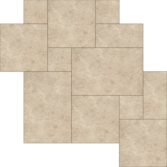 Gardenia&Ariana Orosei Mix Flakes Cream Naturale Bordo Naturale 8,5mm 40x60