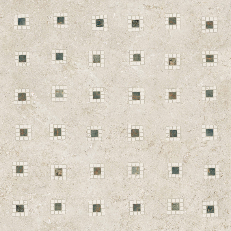 Gardenia&Ariana Orosei Tesserae Ecru Decorato Antique 3D Rettificato 8,5mm 120x120