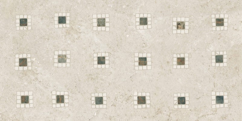 Gardenia&Ariana Orosei Tesserae Ecru Decorato Antique 3D Rettificato 8,5mm 60x120