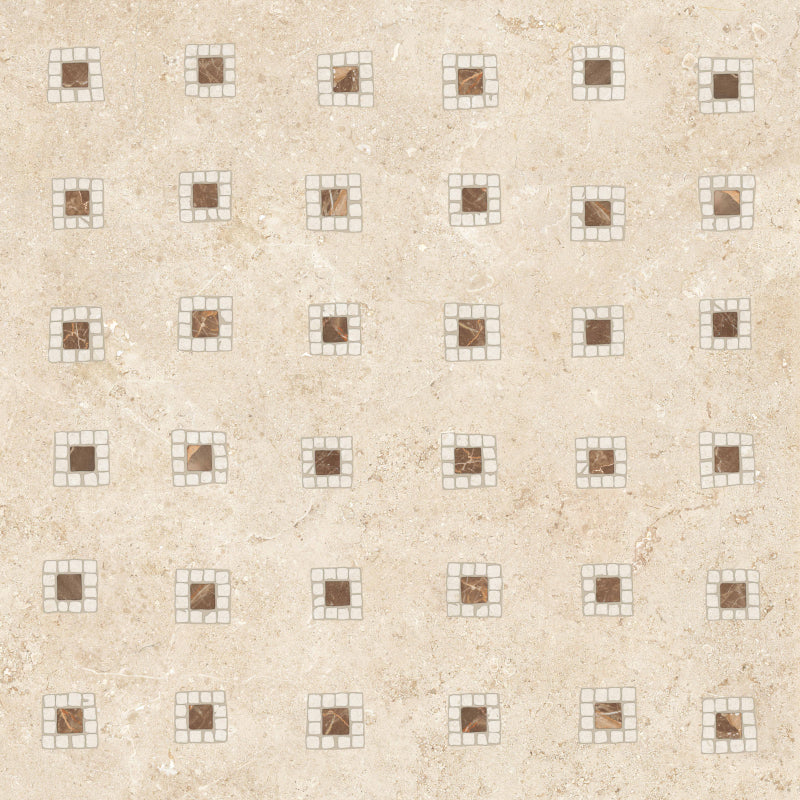 Gardenia&Ariana Orosei Tesserae Vanilla Decorato Antique 3D Rettificato 8,5mm 120x120