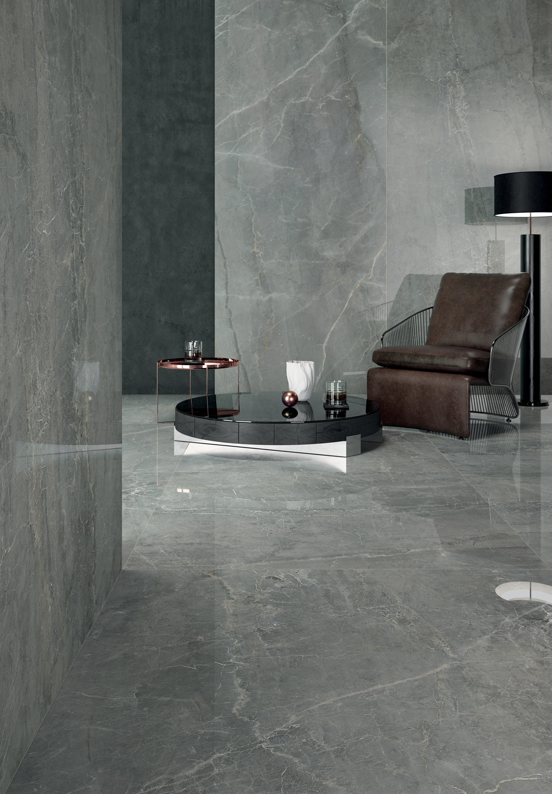 Noblesse Slimtech Grey Marble 120x120 6 plus Levigato - Gres Porcellanato di Lea Ceramiche - Prezzo solo €236.38! Compra ora su CEGO CERAMICHE