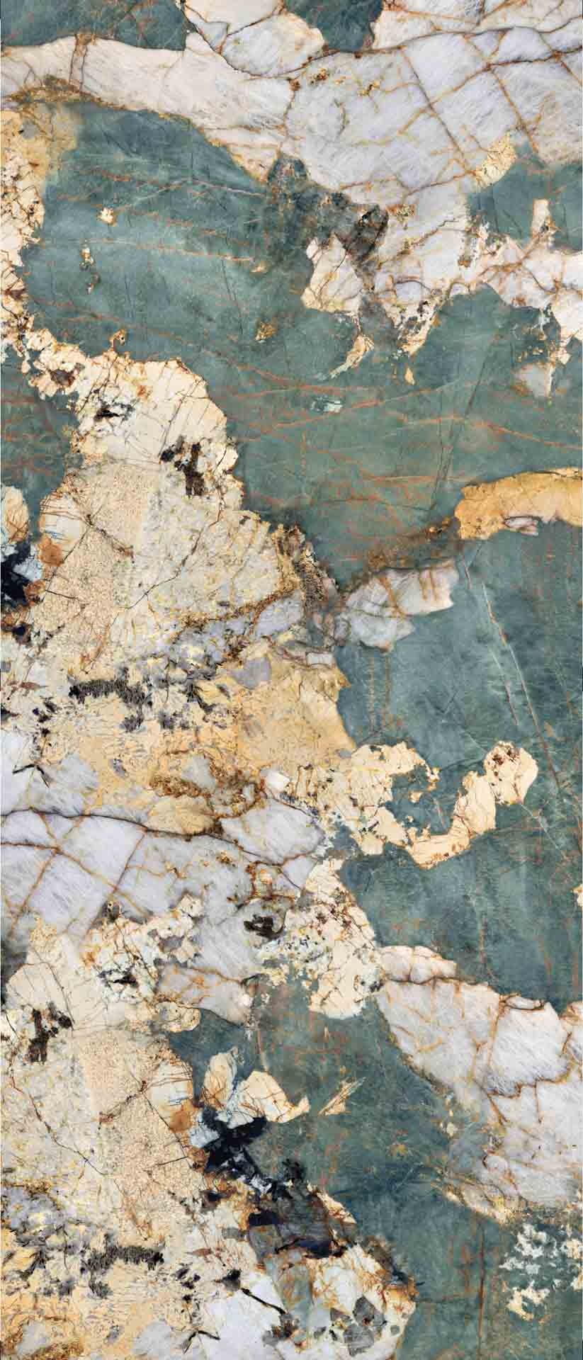 Gardenia&Ariana La Marmoteca Patagonia Emerald Lux Rettificato 6mm 120x280