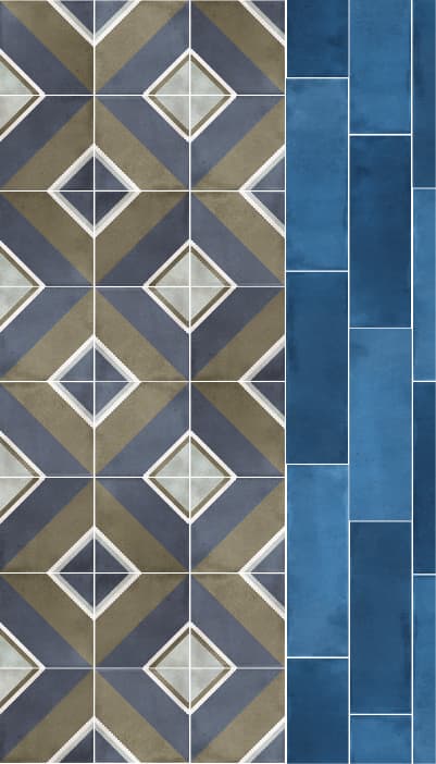 Small Trend Navy Diagonal 10x10 bright - Pasta Bianca di LA FABBRICA AVA - Prezzo solo €19! Compra ora su CEGO CERAMICHE