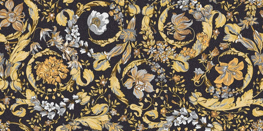 Versace Icons Barocco Black Gold 60x120