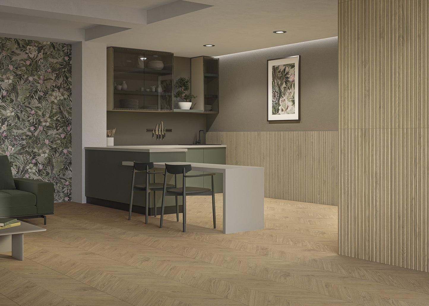 Flash Chevron Castagno 60x120 - Gres Porcellanato di Cotto Petrus - Prezzo solo €35.40! Compra ora su CEGO CERAMICHE