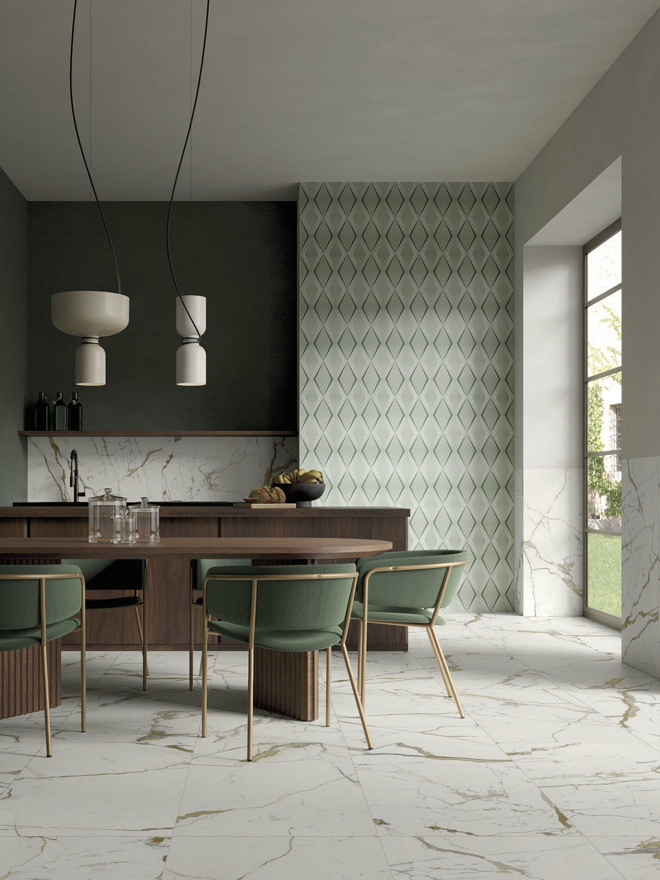 Decoro Anni '70 Rombi 60x120 - Gres Porcellanato di Cotto Petrus - Prezzo solo €71! Compra ora su CEGO CERAMICHE