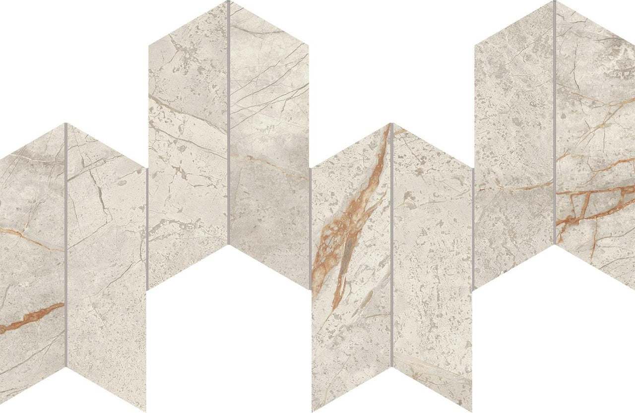 Marvel Diva White Everest Mosaico Chevron Velvet 46,3x17,5 - Gres Porcellanato di Atlas Concorde - Prezzo solo €106.23! Compra ora su CEGO CERAMICHE