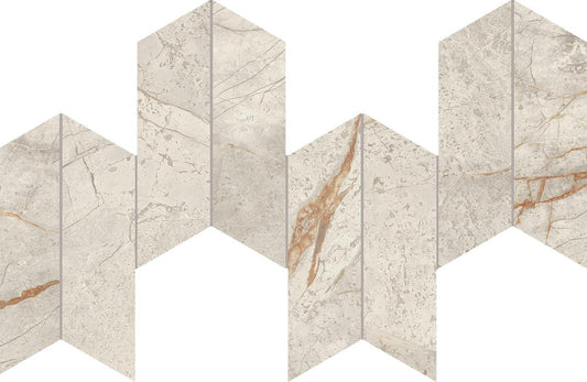 Marvel Diva White Everest Mosaico Chevron Velvet 46,3x17,5 - Gres Porcellanato di Atlas Concorde - Prezzo solo €106.23! Compra ora su CEGO CERAMICHE