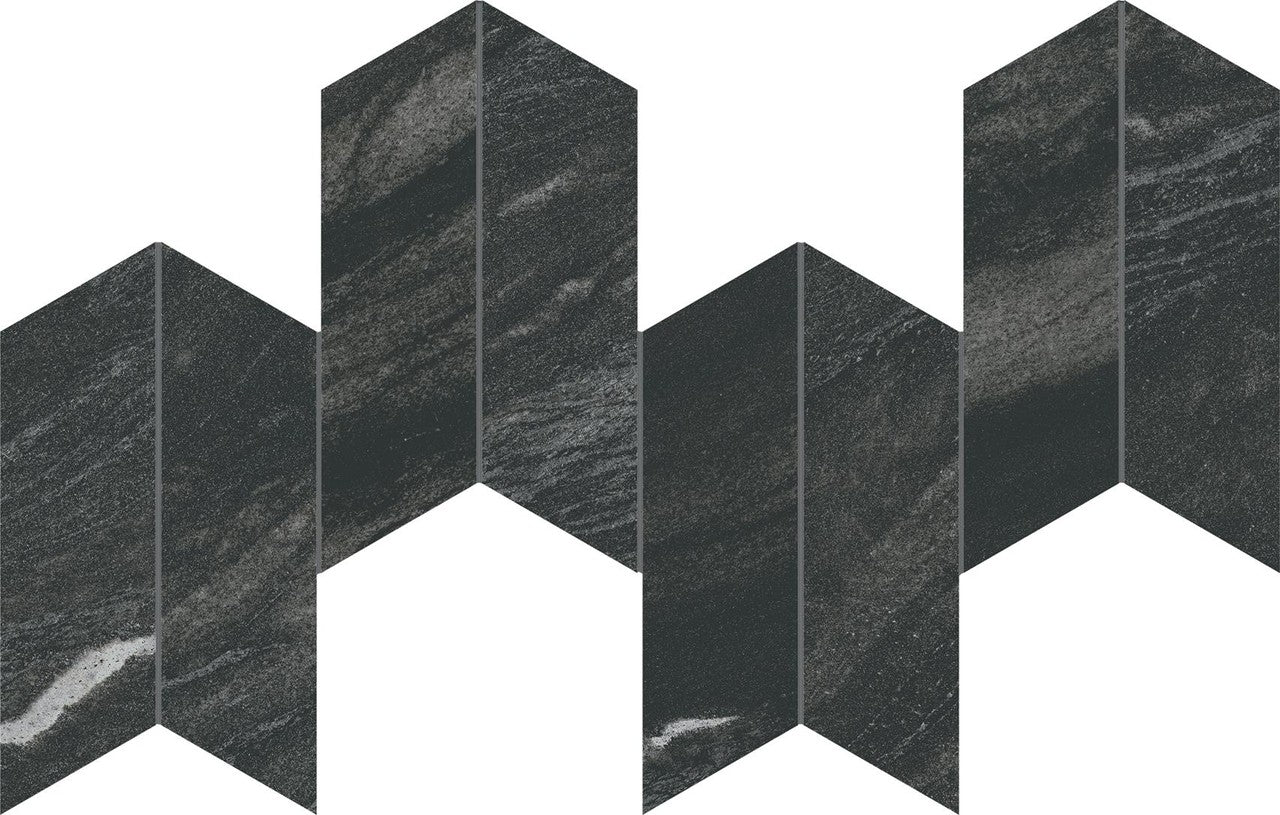 Marvel Diva Black Tempest Mosaico Chevron Velvet 46,3x17,5 - Gres Porcellanato di Atlas Concorde - Prezzo solo €106.23! Compra ora su CEGO CERAMICHE