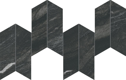 Marvel Diva Black Tempest Mosaico Chevron Velvet 46,3x17,5 - Gres Porcellanato di Atlas Concorde - Prezzo solo €106.23! Compra ora su CEGO CERAMICHE