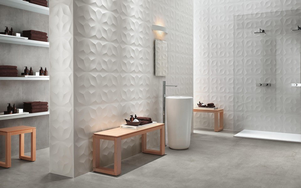 3D Angle White Matt 40x80 - Pasta Bianca di Atlas Concorde - Prezzo solo €45.25! Compra ora su CEGO CERAMICHE