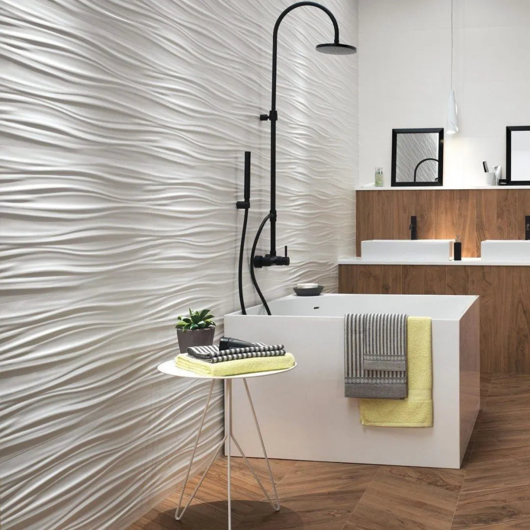 3D Ribbon White Matt 40x80 - Pasta Bianca di Atlas Concorde - Prezzo solo €45.25! Compra ora su CEGO CERAMICHE